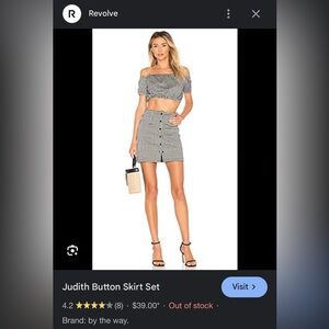 Revolve Gingham Two Piece Set